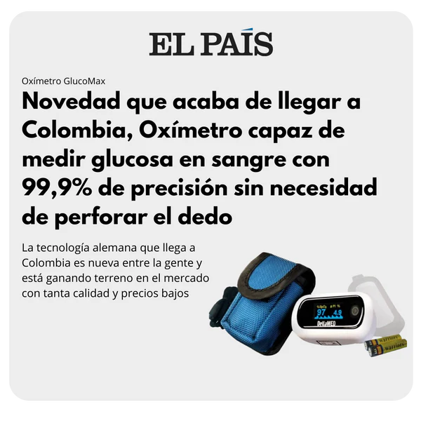 Oximetro Medidor Láser - GlucoMax [PRECISIÓN DEL 99,9%] - NOVEDAD EN COLOMBIA